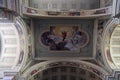 Caserta Ã¢â¬â Affreschi del transetto del Duomo Royalty Free Stock Photo